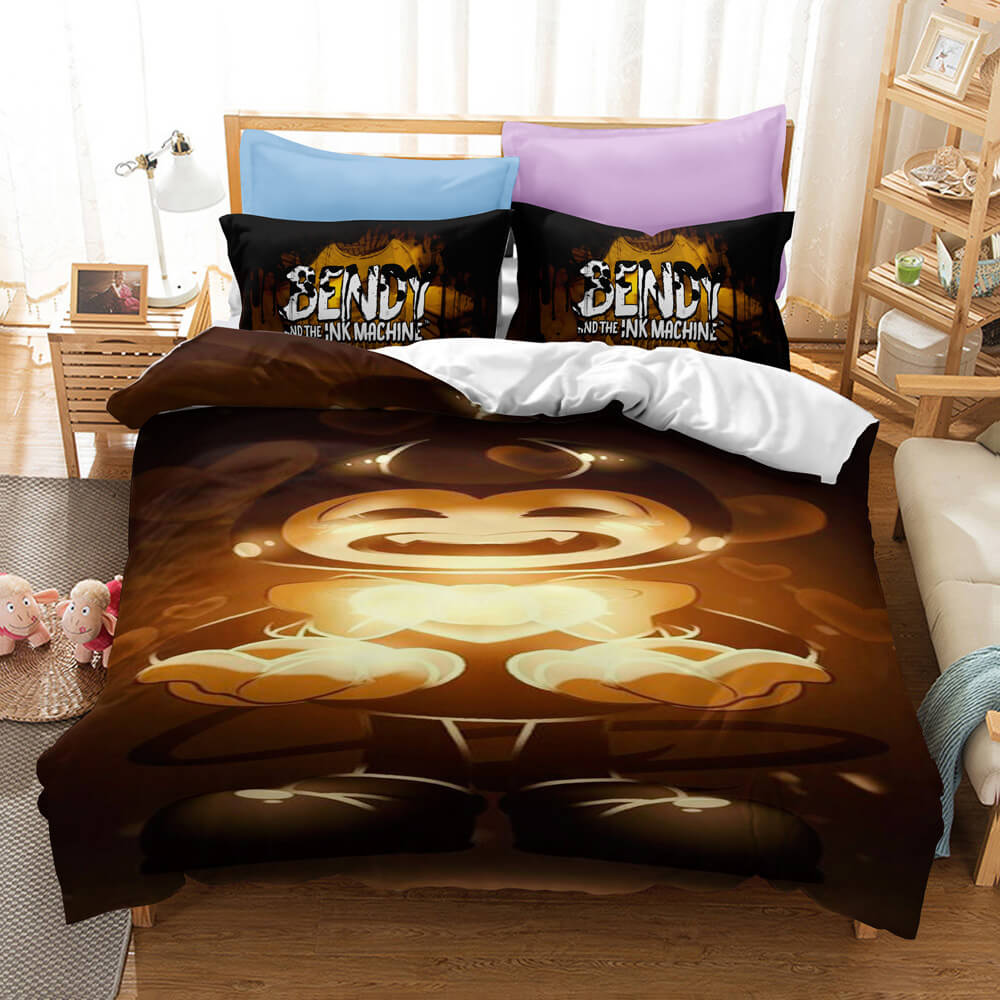 Bendy And The Ink Machine Cosplay Bedding Set Quilt Cover Without Filler
