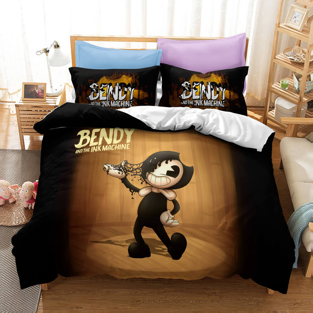 Bendy And The Ink Machine Cosplay Bedding Set Quilt Cover Without Filler