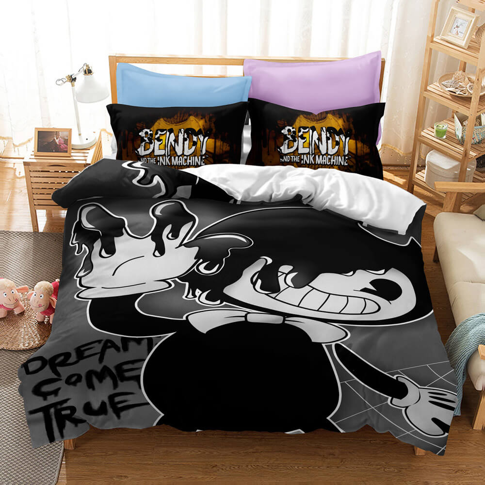 Bendy And The Ink Machine Cosplay Bedding Set Quilt Cover Without Filler