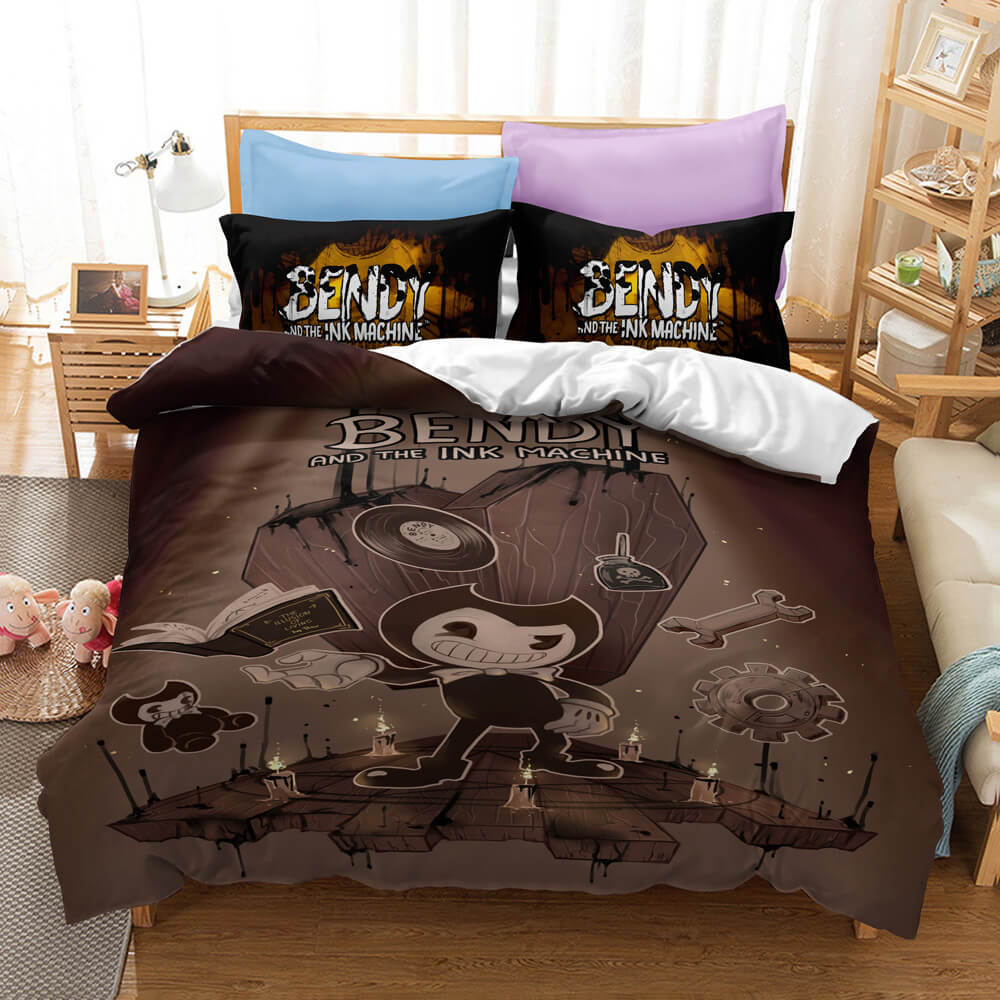 Bendy And The Ink Machine Cosplay Bedding Set Quilt Cover Without Filler