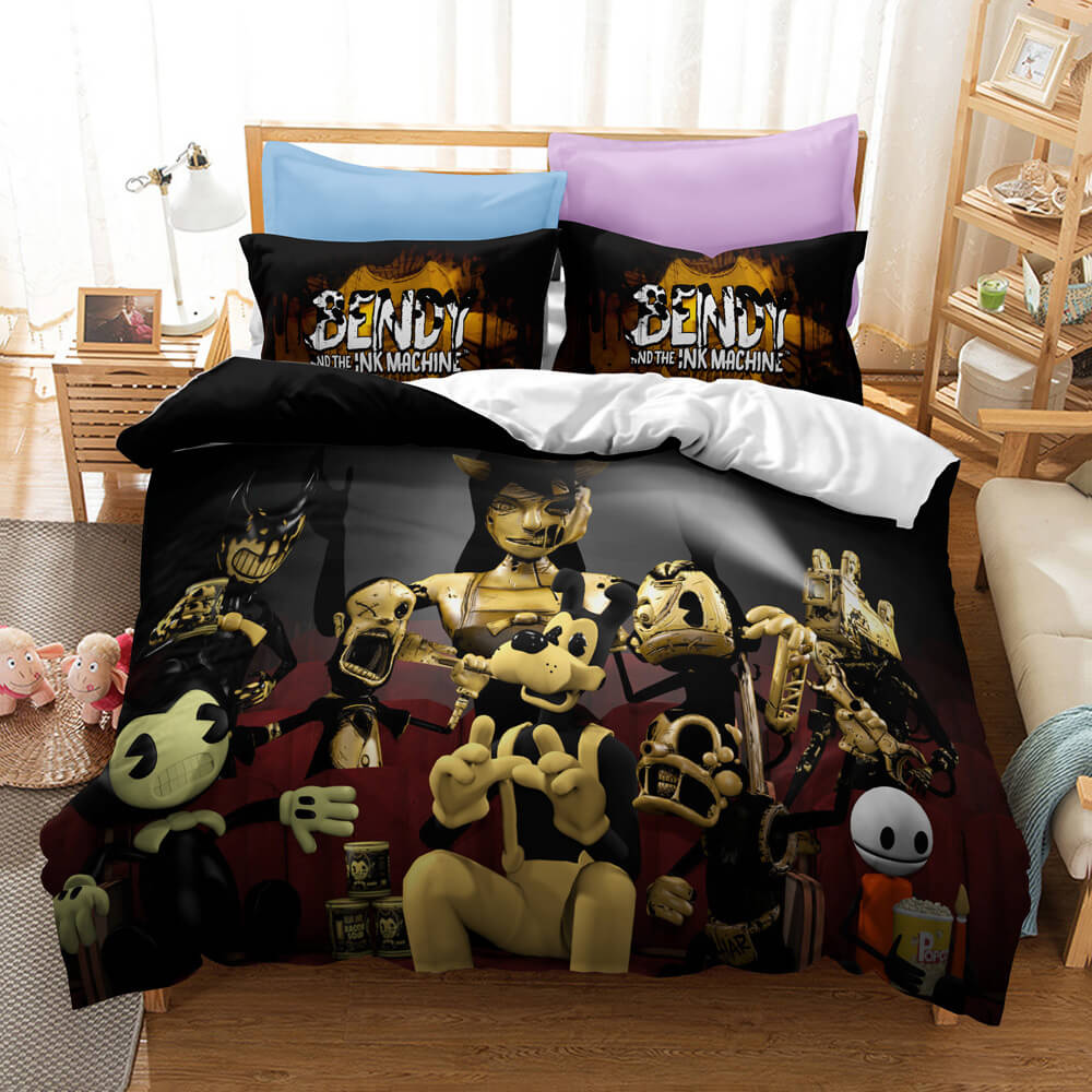 Bendy And The Ink Machine Cosplay Bedding Set Quilt Cover Without Filler