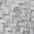 Mosaico de mármol pulido Bergamo Herringbone de 29,5 x 29,5 cm, montado en malla - Colección MSI