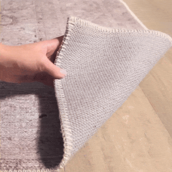 Alfombra lavable de pelo plano vintage Bethany
