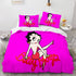 Juego de cama Betty Boop, funda de edredón, juegos de cama