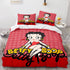 Juego de cama Betty Boop, funda de edredón, juegos de cama