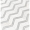 Mosaico de mármol pulido Bianco Dolomite Chevron de 30,5 x 30,5 cm, montado en malla - Colección MSI