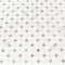Mosaico de mármol pulido Bianco Dolomite Dotty de 31,1 x 31,1 cm, montado en malla - Colección MSI