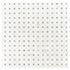 Mosaico de mármol pulido Bianco Dolomite Dotty de 31,1 x 31,1 cm, montado en malla - Colección MSI