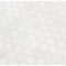 Mosaico hexagonal de mármol pulido Bianco Dolomite de 29,5 x 30,5 cm, montado en malla, colección MSI