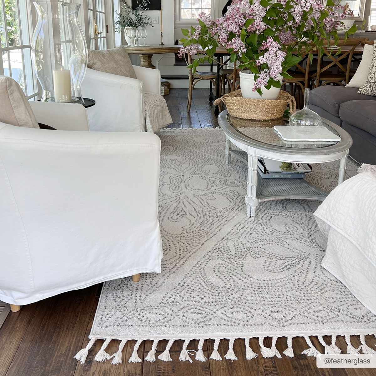 Alfombra Birdwood en tonos crema y marrón