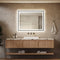 Black Aluminum Framed LED Bathroom Mirror