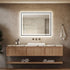 Black Aluminum Framed LED Bathroom Mirror