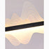 Lámpara de pared LED de diseño original impermeable para exteriores de aluminio negro para jardín