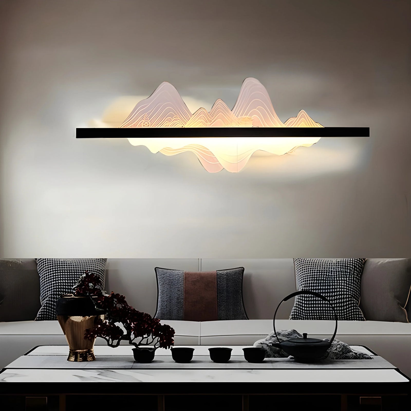 Lámpara de pared LED de diseño original impermeable para exteriores de aluminio negro para jardín