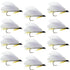 Black Ghost Classic Trout and Bass Streamer Fly - Set of 12 - Hook Size 4