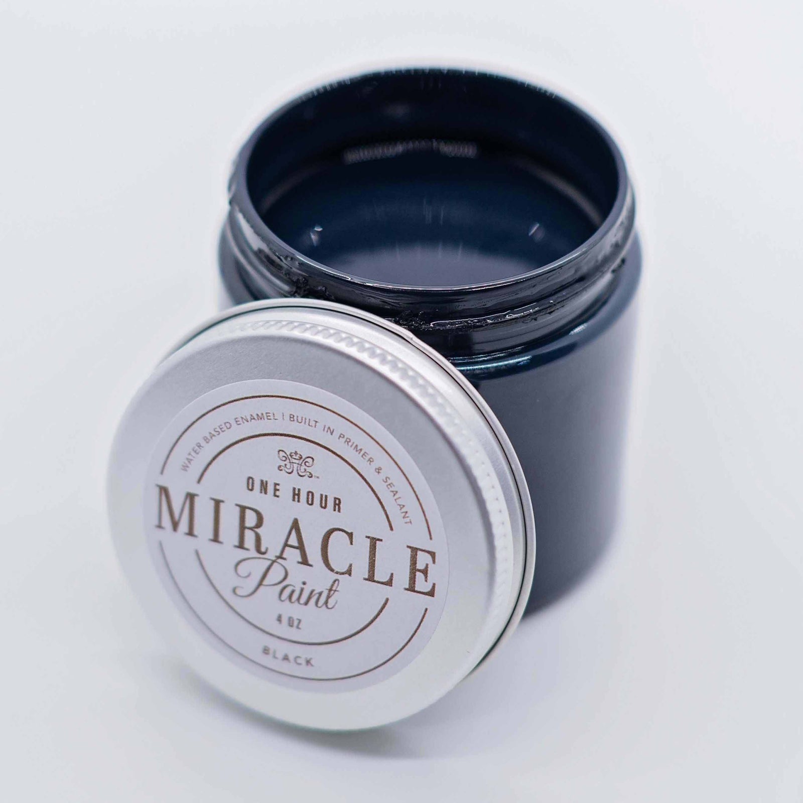 Pintura milagrosa - Muestra de 4 oz negra