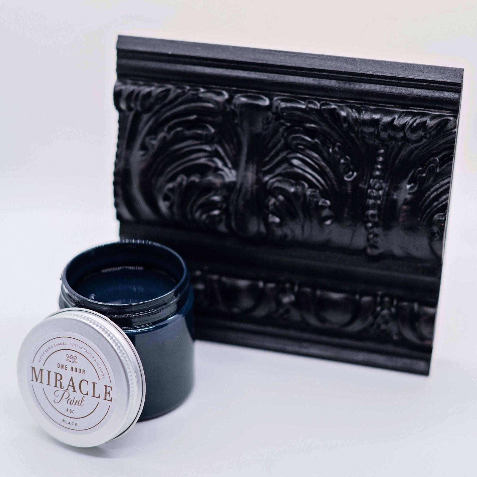 Pintura milagrosa - Muestra de 4 oz negra