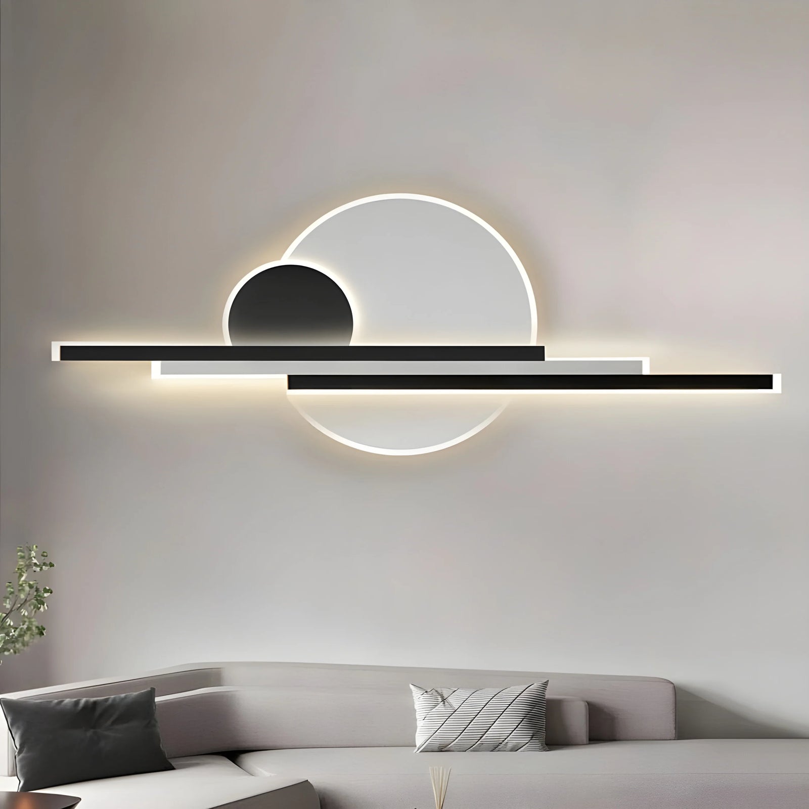 Lámpara de pared LED de aluminio impermeable para exteriores moderna negra/dorada para jardín
