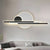 Lámpara de pared LED de aluminio impermeable para exteriores moderna negra/dorada para jardín