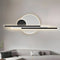 Lámpara de pared LED de aluminio impermeable para exteriores moderna negra/dorada para jardín