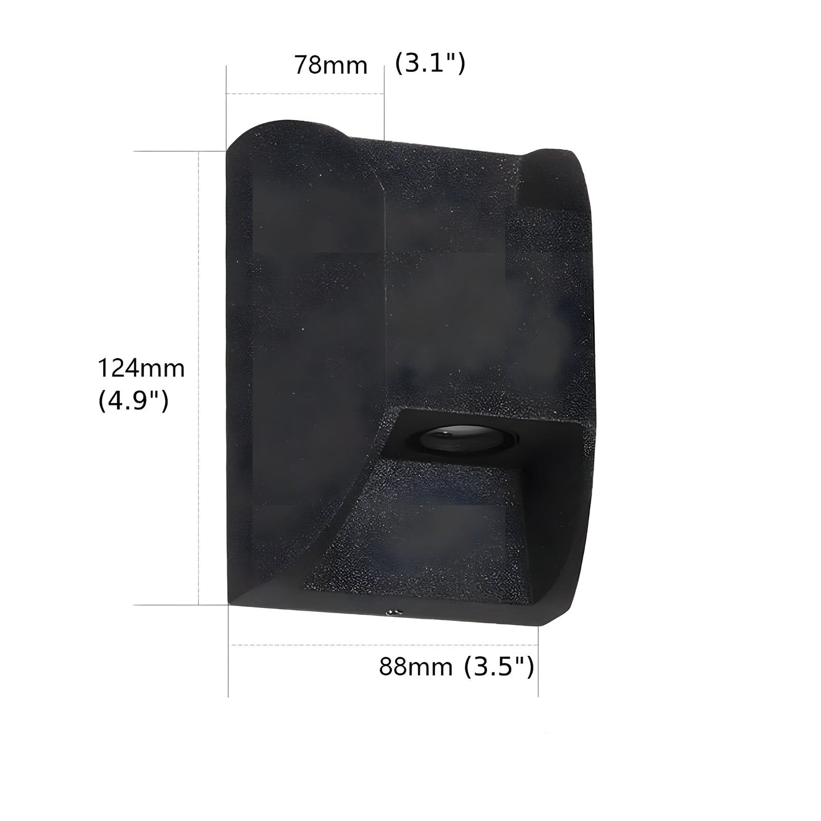 Aplique de pared LED de aluminio negro moderno e impermeable para exteriores, ideal para jardín y patio.