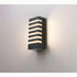 Aplique de pared LED de aluminio resistente al agua para exteriores, color negro, para porche y jardín