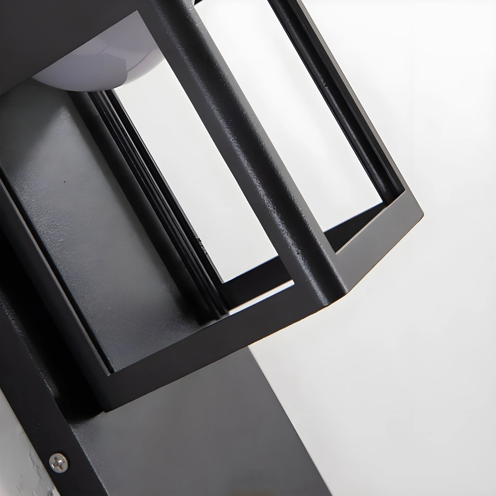 Aplique de pared LED de aluminio para exteriores, resistente al agua, color negro y bronce, con sensor de movimiento