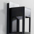 Aplique de pared LED de aluminio para exteriores, resistente al agua, color negro y bronce, con sensor de movimiento