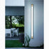 Lámpara de pared LED larga impermeable para exteriores, color negro y dorado, para jardín, villa y porche
