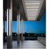 Lámpara de pared LED impermeable para exteriores negra con modelo de control por aplicación