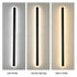 Lámpara de pared LED de aluminio alta, resistente al agua, para exteriores, color negro, blanco y dorado, para jardín