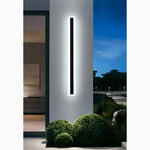 Lámpara de pared LED de aluminio alta, resistente al agua, para exteriores, color negro, blanco y dorado, para jardín