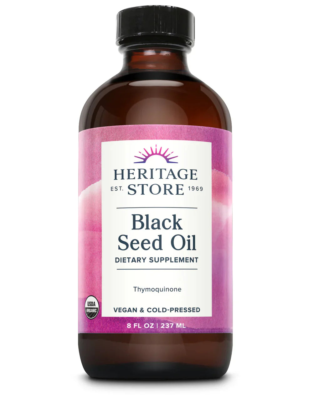 Aceite de semilla negra premium Heritage Store, 8 onzas líquidas