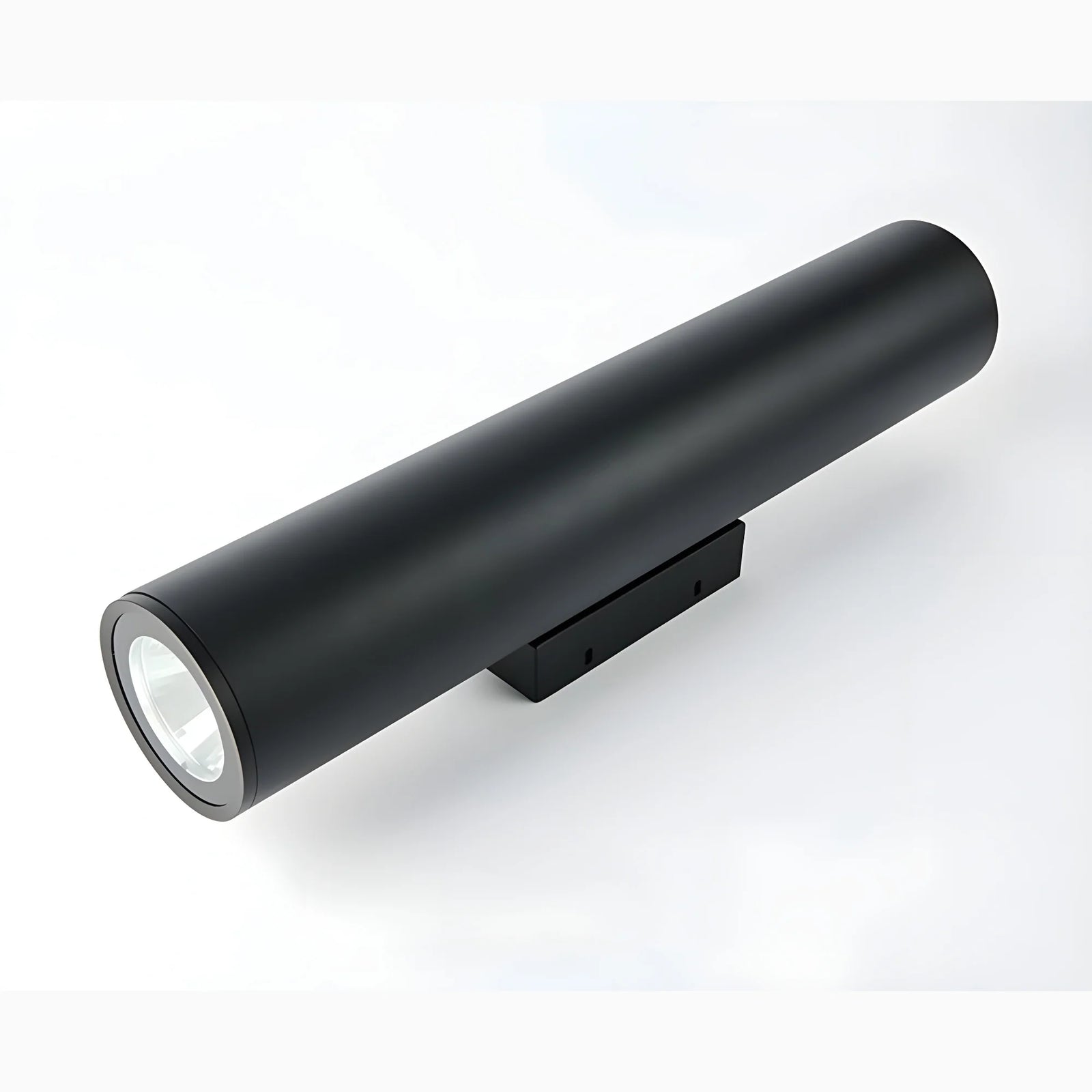 Lámpara de pared LED de aluminio para exteriores, resistente al agua, color negro, para jardín y porche