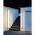 Lámpara de pared LED larga impermeable para exteriores, color negro y dorado, para jardín, villa y porche