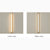 Lámpara de pared LED larga impermeable para exteriores, color negro y dorado, para jardín, villa y porche