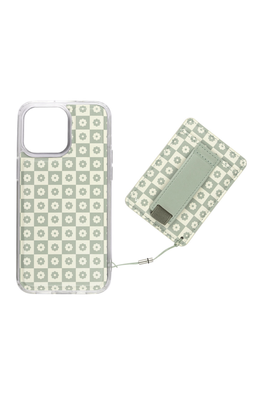 Blooming Check Magnetic Phone Case