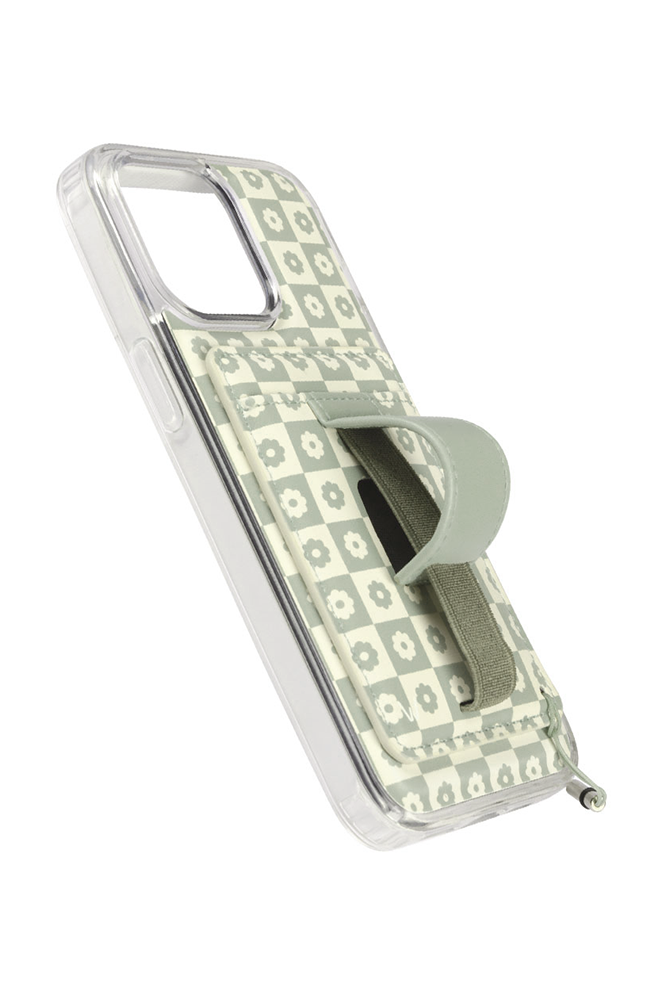 Blooming Check Magnetic Phone Case