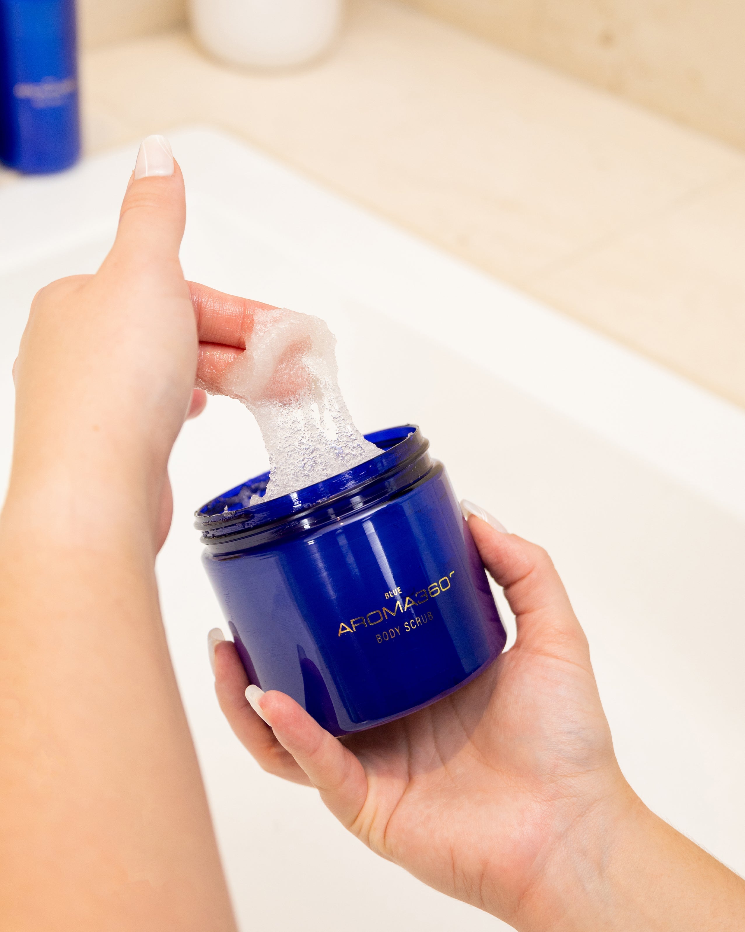 Blue Body Scrub Pure Luxury Fragrance