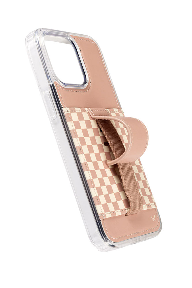 Blush Check Purse Phone Case