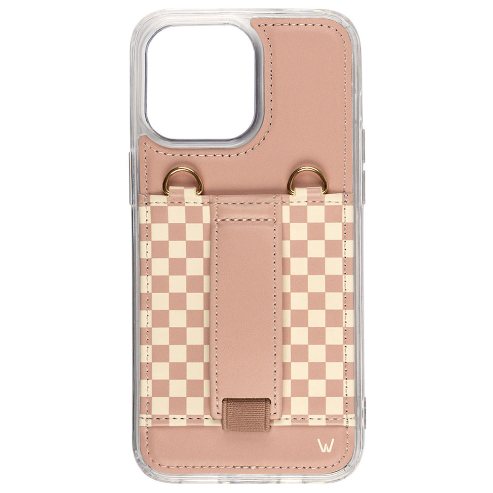 Blush Check Purse Phone Case