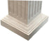 Botticino Beige Marble Italian Hand-carved Column (W)20" (L)20" (H)95"