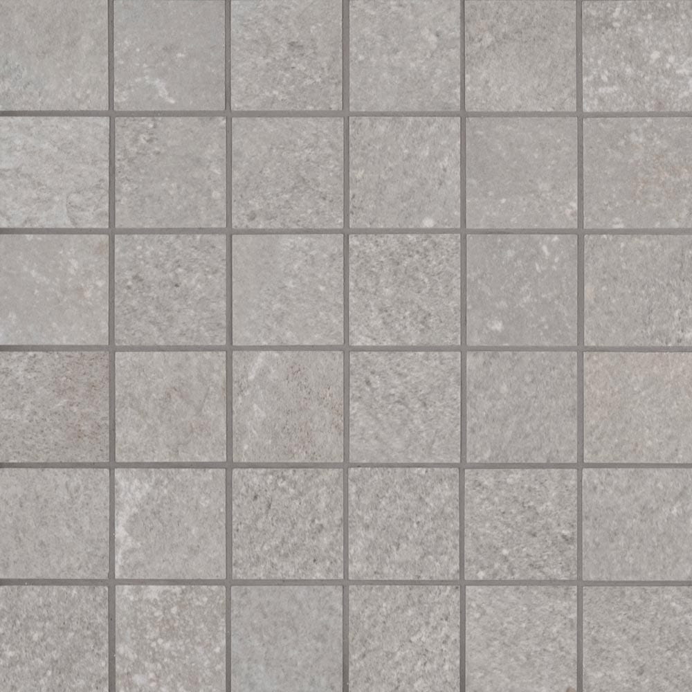 Mosaico Brixstyle Glaciar de porcelana esmaltada de 30 x 30 cm, montado en malla, de 5 x 5 cm - Colección MSI