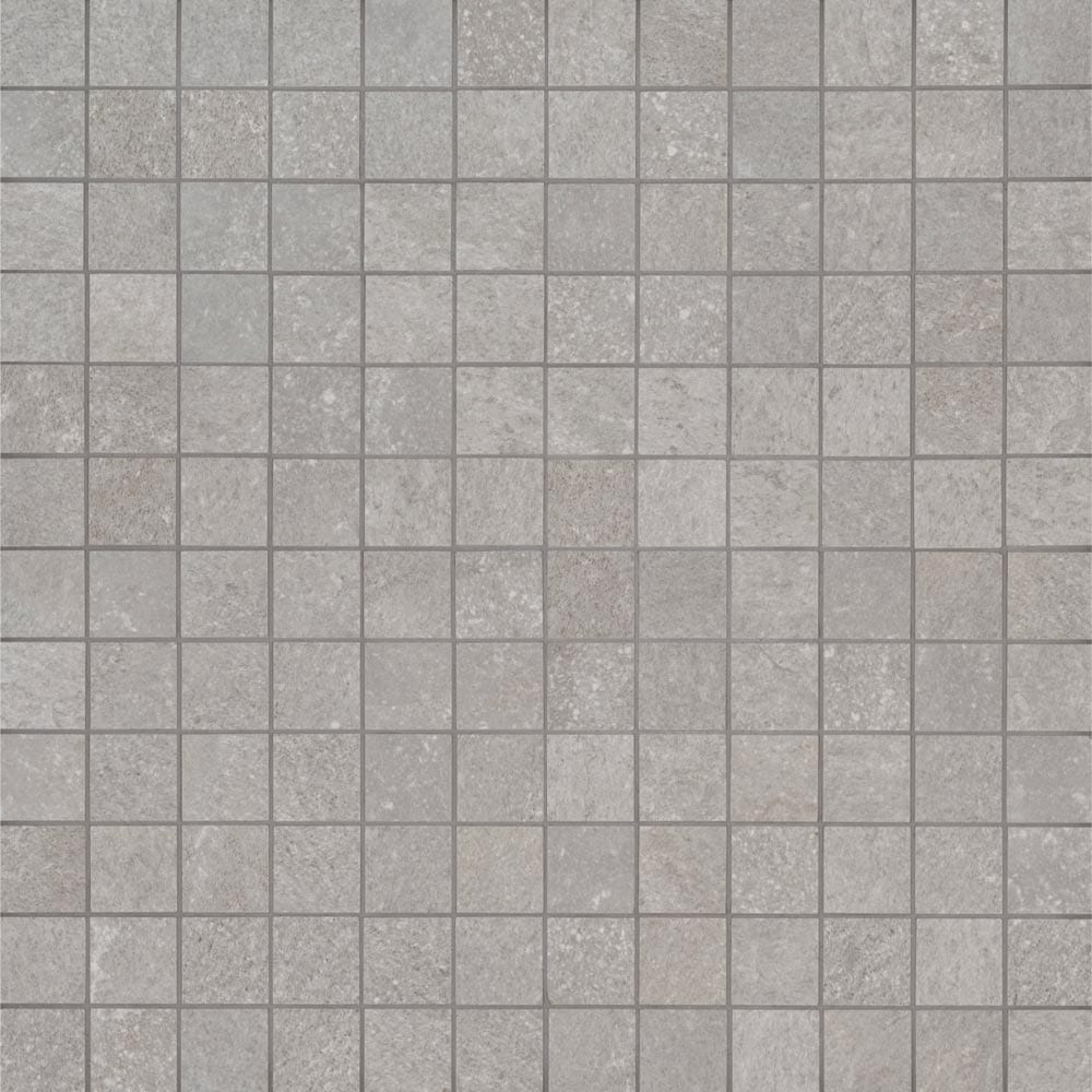 Mosaico Brixstyle Glaciar de porcelana esmaltada de 30 x 30 cm, montado en malla, de 5 x 5 cm - Colección MSI
