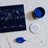 Pintura milagrosa - Muestra de 4 oz de pintura azul con botones