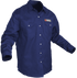 Knox FR Shirt Navy Blue With Pearl Snap Buttons