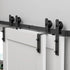 Bypass Sliding Barn Door Hardware Kit Basic I Pulley (No Door)