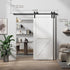 Bypass Sliding Barn Door Hardware Kit Basic I Pulley (No Door)