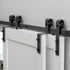 Bypass Sliding Barn Door Hardware Kit Basic J Pulley (No Door)