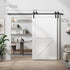 Bypass Sliding Barn Door Hardware Kit Basic J Pulley (No Door)